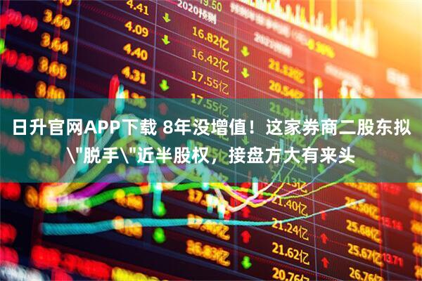 日升官网APP下载 8年没增值！这家券商二股东拟